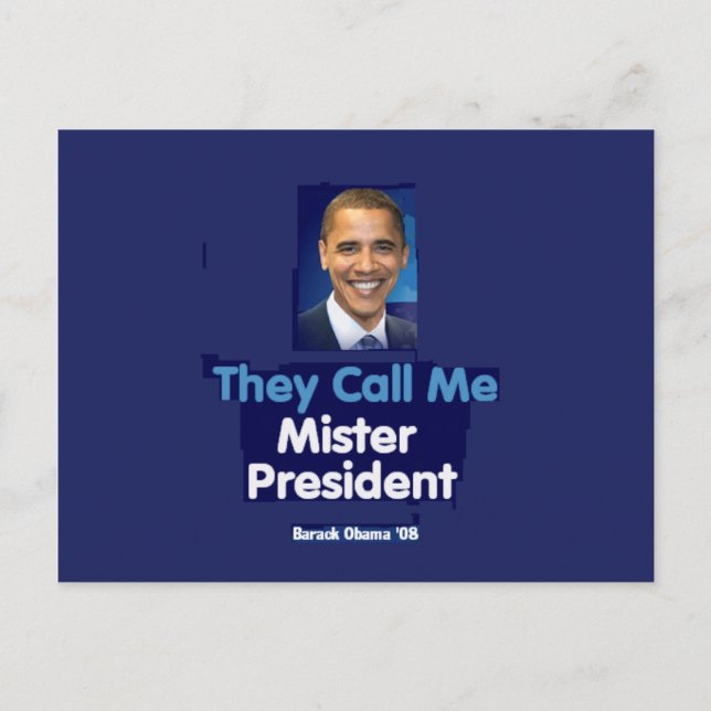 Postal MISTER PRESIDENTE Postcard (Anverso)