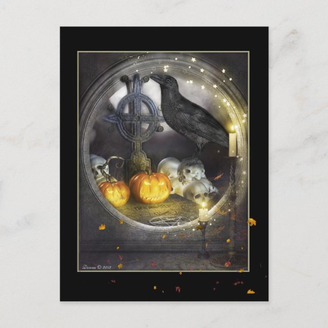 Postal mística de arte digital místico (Anverso)