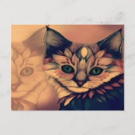 Postal Misticismo atmósfera gata