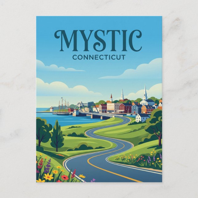 Postal Místico Connecticut (Anverso)