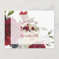 Mistletoe Manor Winter Wedter Meal Choice RSVP