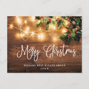 Postal Mistletoe Navidades Saludo Corporativo