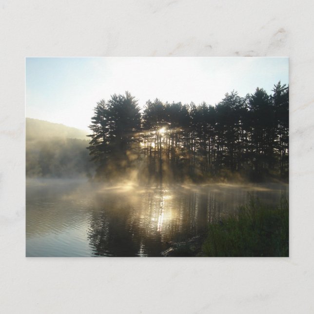 Postal Misty Morning Sunrise Allegheny State Park (Anverso)