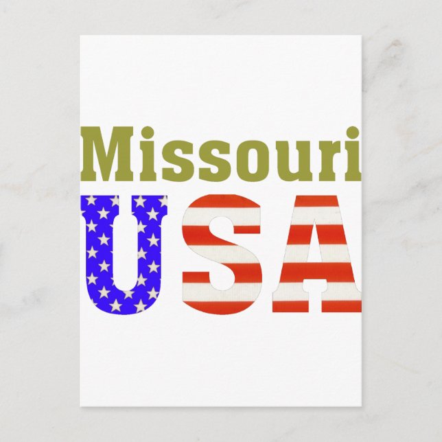 Postal ¡Misuri USA! (Anverso)
