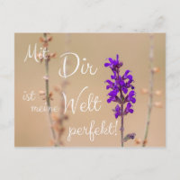 ¡Mit Dir ist meine Welt perfekt!