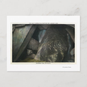 Postal Mitad de cataratas ocultas vista de la sala del ju