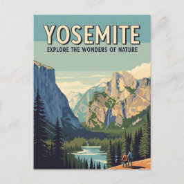 Postal Mitad hogar del Parque Nacional Yosemite de Vintag