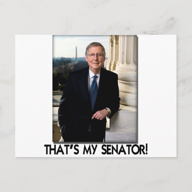 Postal ¡Mitch McConnell, de que es mi senador! (Anverso)