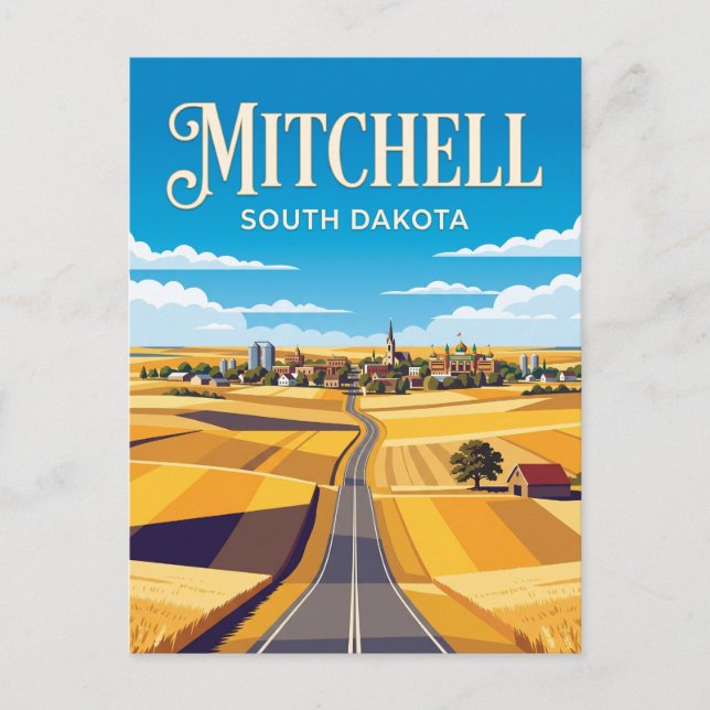 Postal Mitchell Dakota del Sur (Anverso)