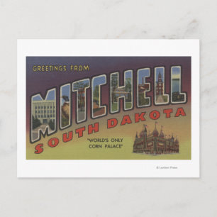 Postal Mitchell, Dakota del Sur - Escenas de letras grand