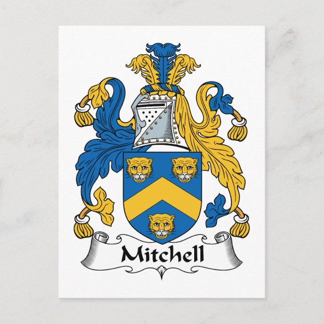 Postal Mitchell Family Crest (Anverso)