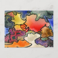 "Mites y picaduras" Abstract Postcard