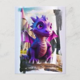 Postal *~* Mítica Fantasía AP48 Niños Dragón Personalizad