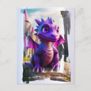 Postal *~* Mítica Fantasía AP48 Niños Dragón Personalizad