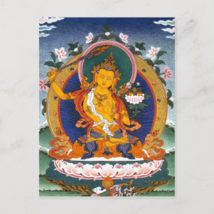POSTAL MITOLOGÍA DE MANJUSHRI TÍBET