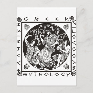 Postal Mitología griega (negro)