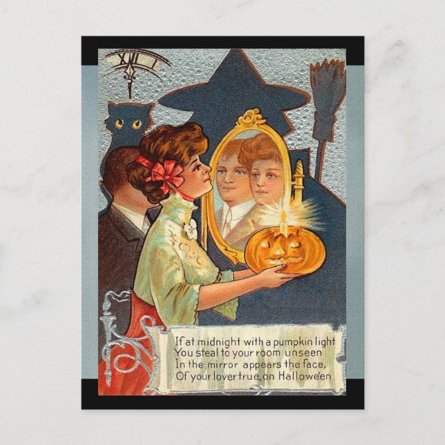 Postal Mitos de Halloween vintage (Anverso)