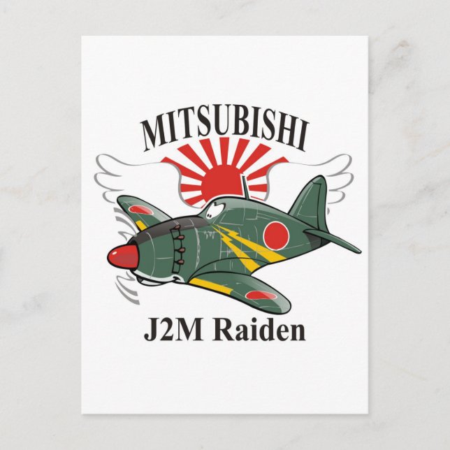 Postal mitsubishi J2M Raiden (Anverso)