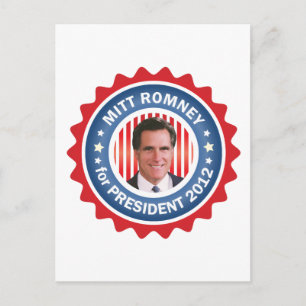 Postal Mitt Romney 2012 para el presidente de Estados Uni