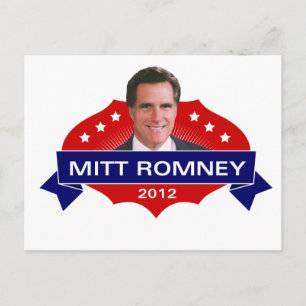 Postal Mitt Romney 2012 para presidente