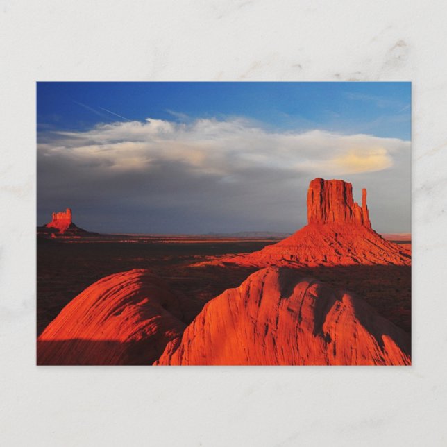 Postal Mitten Butte en el Valle del Monumento (Anverso)