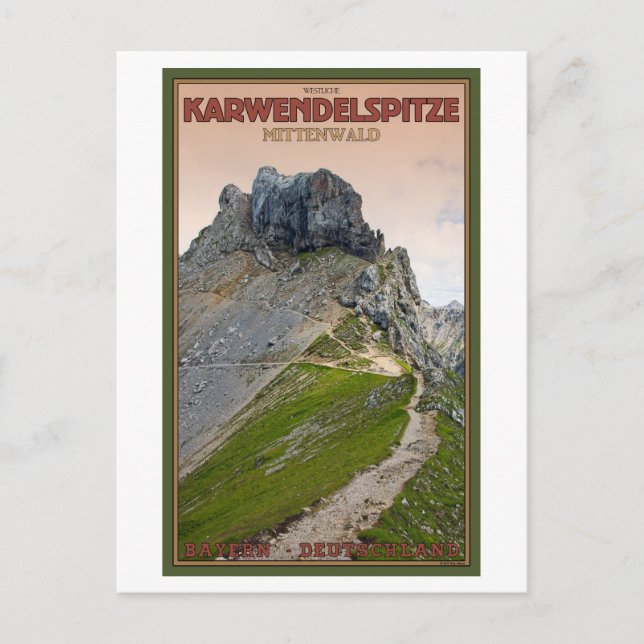 Postal Mittenwald - Karwendelberg (Anverso)
