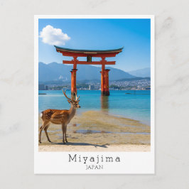 Postal Miyajima personalizado, Japón