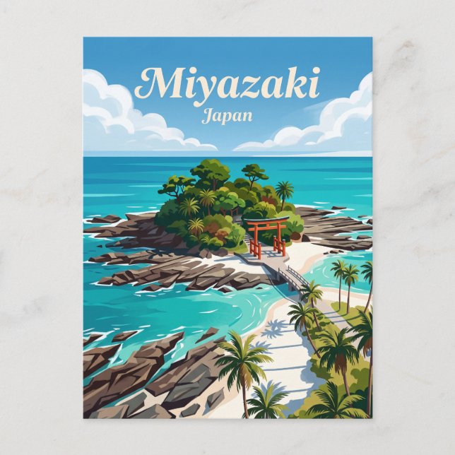 Postal Miyazaki Japón (Anverso)