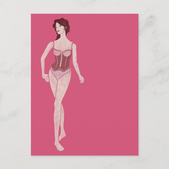 Postal m'lady mannequin (Anverso)