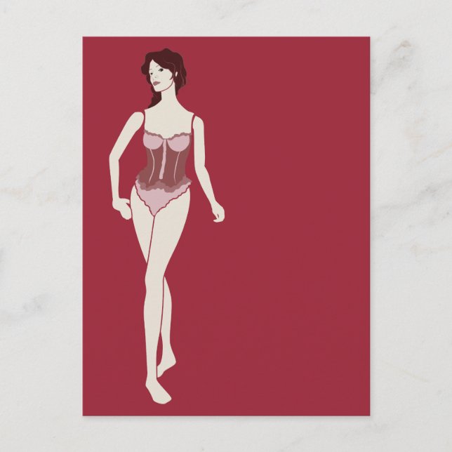 Postal m'lady mannequin (Anverso)