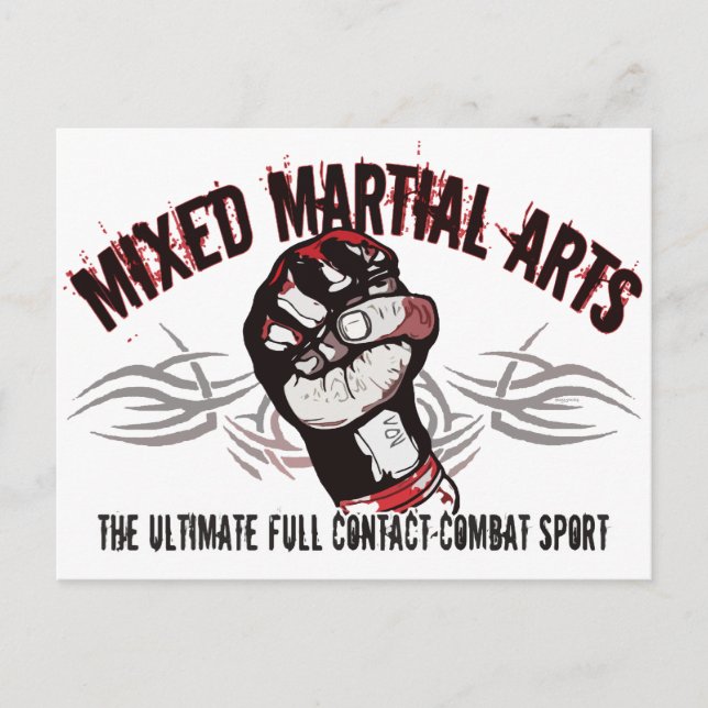 Postal MMA de artes marciales mixtas (Anverso)