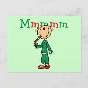 Postal Mmmm Candy Canes camisetas y regalos