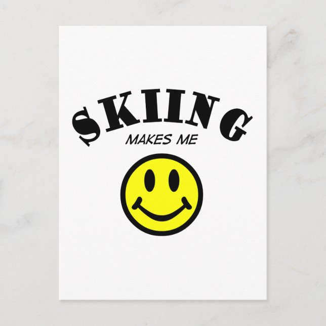 Postal MMS: Esquí (Anverso)