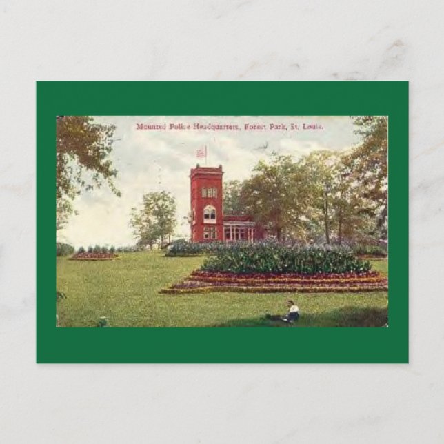 Postal MO Policía Montada en St. Louis Missouri (Anverso)