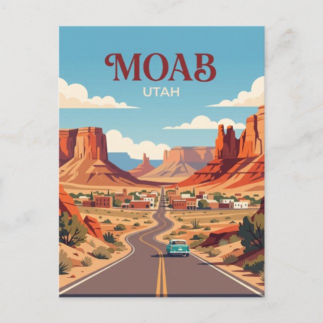 Postal Moab EE. UU. (Anverso)
