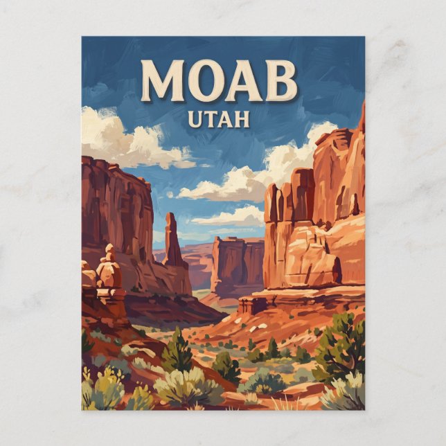 Postal Moab Utah (Anverso)