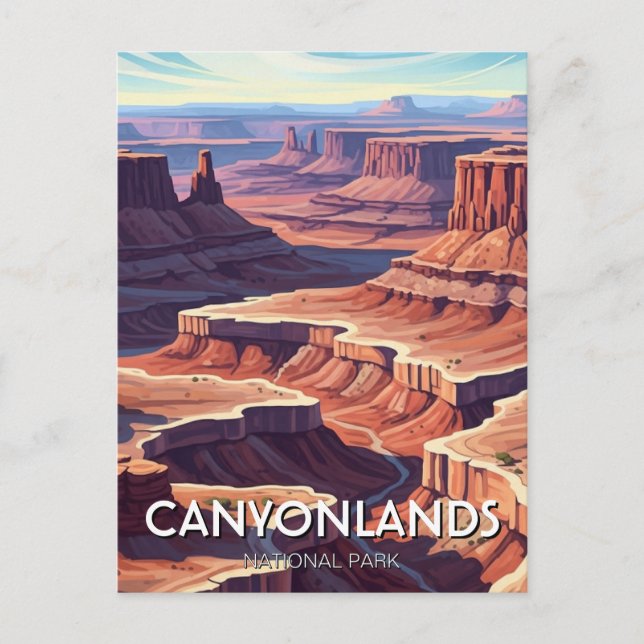 Postal Moab Utah Parque Nacional Canyonlands Needles (Anverso)