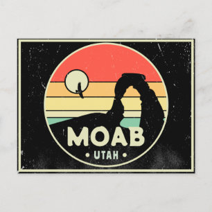 Postal Moab Utah Vintage Desert Sunset Retro Souvenir 60