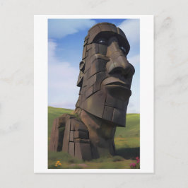 Postal Moai en el Molehill