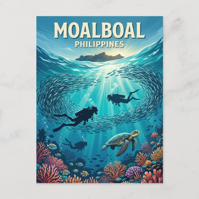 Postal Moalboal Filipinas (Anverso)