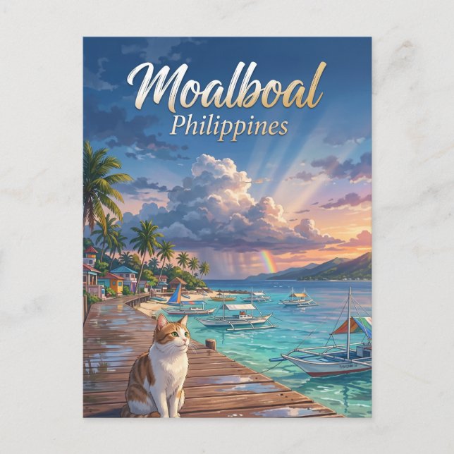 Postal Moalboal Filipinas (Anverso)