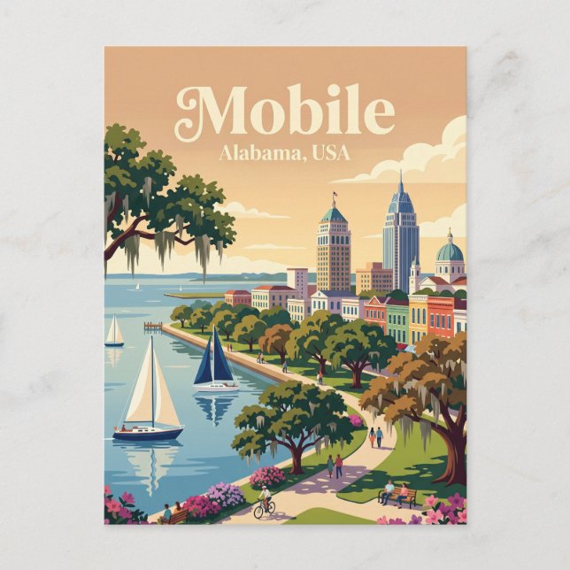 Postal Mobile, Alabama EE. UU. (Anverso)