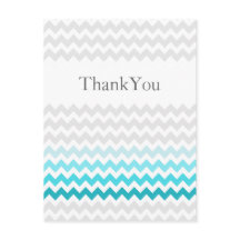 Mod chevron aqua Ombre boda Gracias