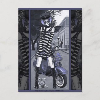 Postal Mod Moped Urban City Fairy Misty