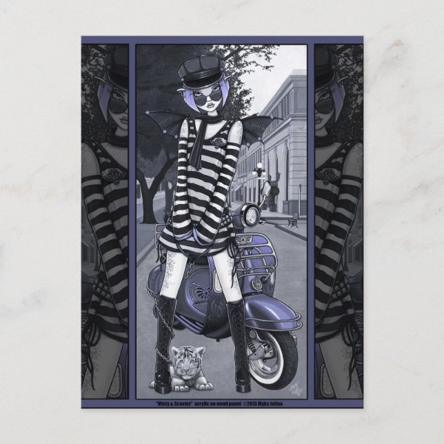 Postal Mod Moped Urban City Fairy Misty (Anverso)