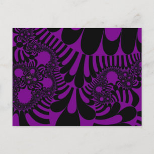 Postal Mod morado y negro