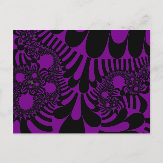 Postal Mod morado y negro (Anverso)