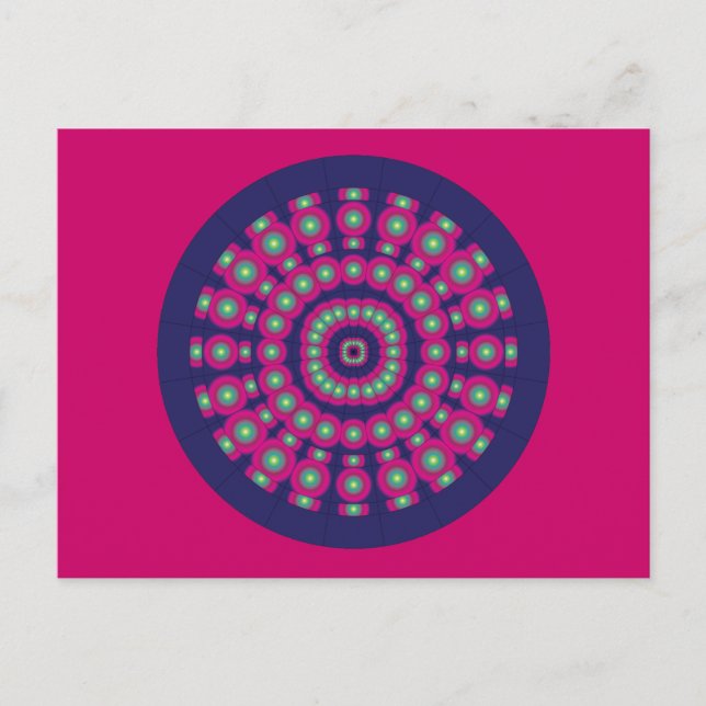 Postal Mod Psychedelic Spheres Dartboard (Anverso)