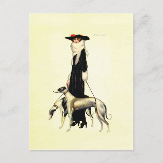 Postal Moda Art Deco Vintage (Anverso)