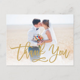 Postal Moda Boda con la mano dejada en la mano Gracias Po